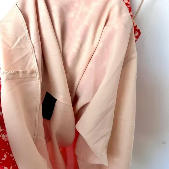 Cynthia Steffe Red White Halter Tie Neck Dress, Size 4 - Picture 9 of 10